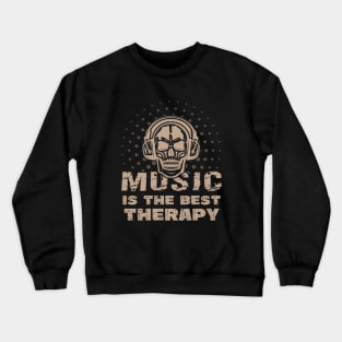 Music is the Best Therapy Crewneck Sweatshirt